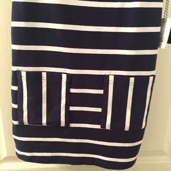 Vineyard Vines for Target Navy White Striped Crewneck Dress Size XS 4-5 NWT - Picture 3 of 5